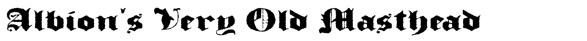 Albion's Very Old Masthead image